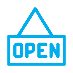 open sign